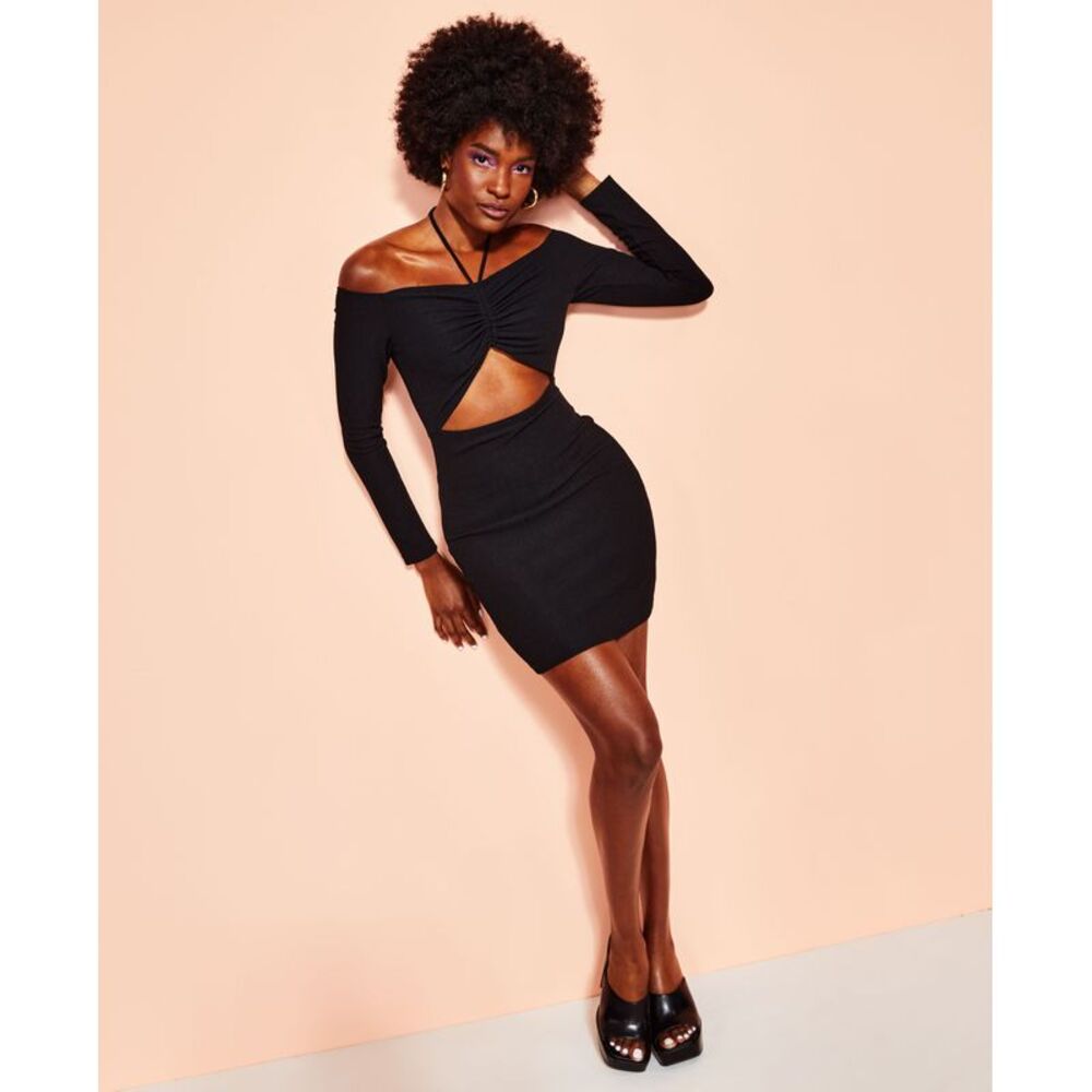 Royalty By Maluma Cutout Halter Dress